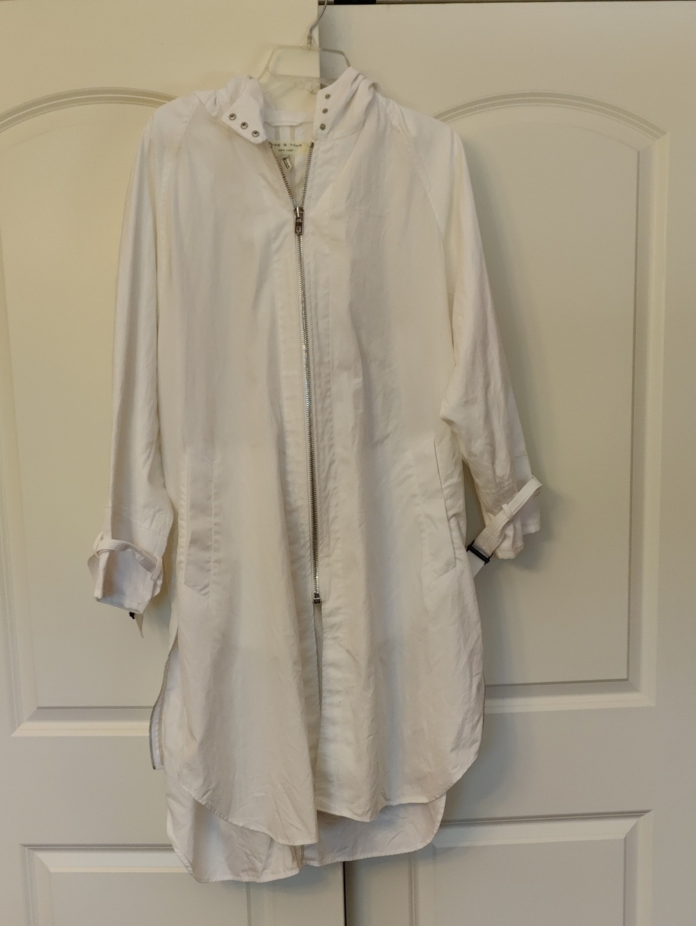 Rag And Bone White Trench Coat